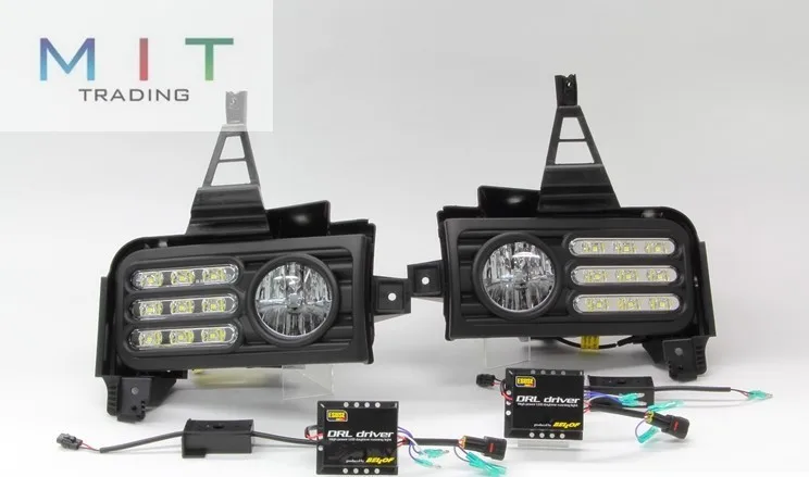 SMK светодиодный drl дневного света для Land Cruiser 2008~ 2010 светодиодный DRL+ 60%, 30% и 0% Контроль яркости+ сертификация ЕС