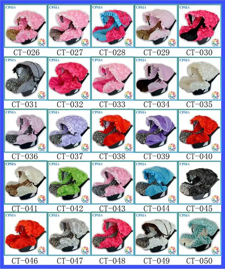 Turquoise Damask Infant Car Seat Cover Cute Lovely Newborn Baby Car