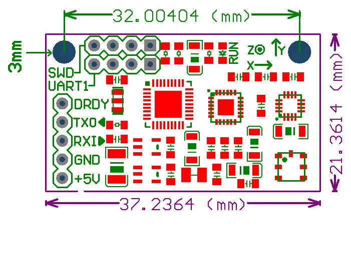 IMU AHRS 10DOF модуль датчика MPU6050 HMC5883 BMP180 Отношение Инструмент