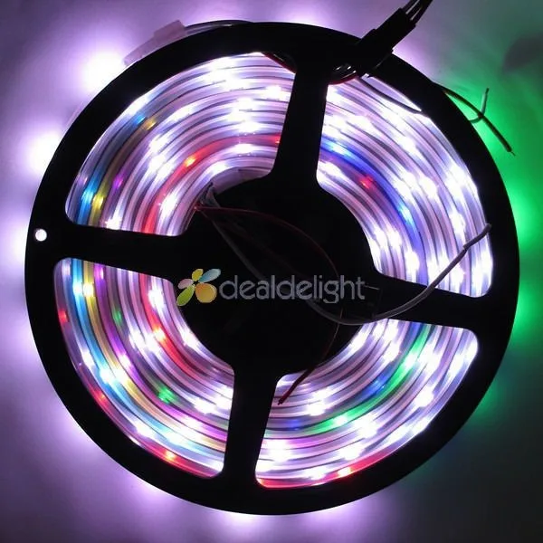 5 м WS2812b светодиодный цифровой мечта Цвет полосы 150led 150IC Водонепроницаемый индивидуально адресуемых DC5V Бесплатная доставка
