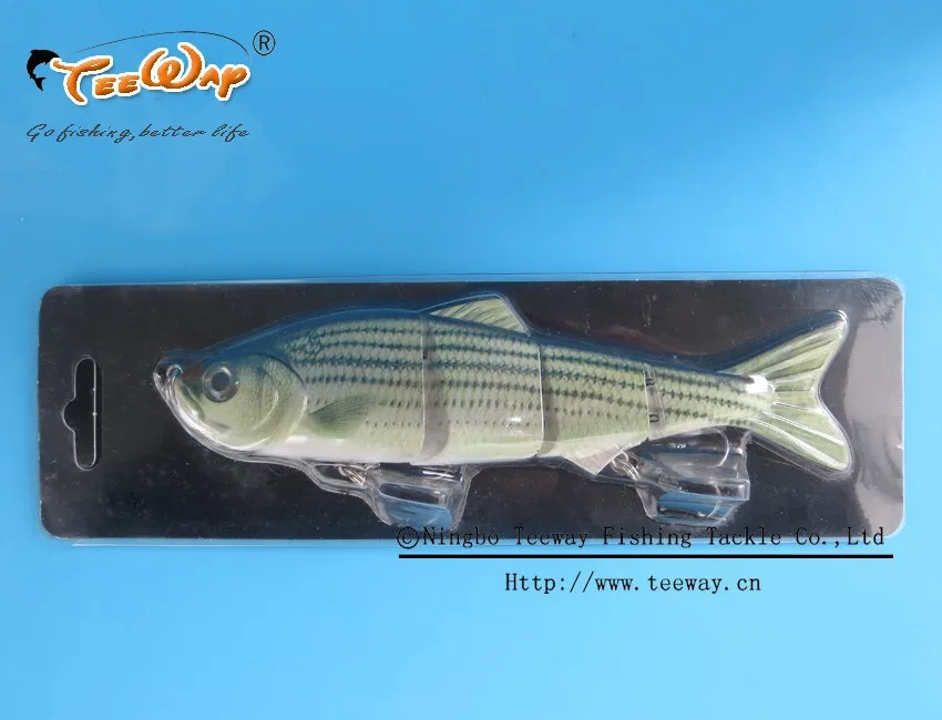 Продукт Рыбалка приманки 4 Сегмент Swimbait Жесткий приманки медленно 35 г 15 см рыболовный крючок Рыболовные снасти FL4-LM09