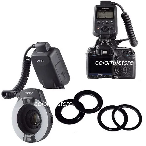 По DHL YongNuo ttl макро-кольцевой светильник для вспышки Speedlite YN-14EX YN14EX YN14 EX для камеры Canon как MR-14EX+ 4 переходных кольца