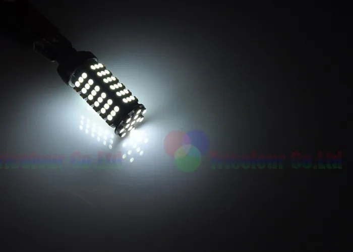 Autoec T20 7440 7443 WY21W W21/5 Вт 1210 3528 102 SMD LED W5W автомобиля сигнал поворота свет лампы авто белый DC12V 100X# LD02