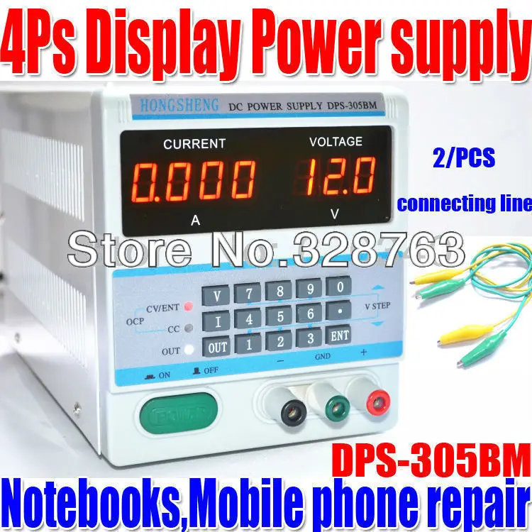 4 Ps Дисплей 220 V/110 V цифровой контроль 30 V 5A DC Напряжение Регулируемый источник питания для ремонта ноутбуков с регулируемым DPS-305BM