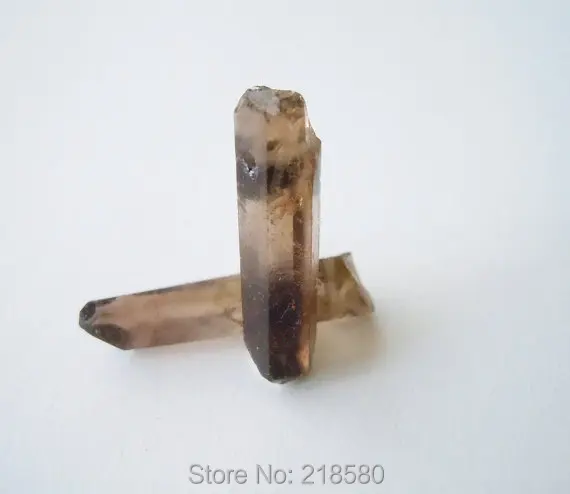 H-ce48 Boho Стиль ювелирные изделия дымчатый коричневый кварц точка Серьги Кристалл Серьги-гвоздики серебро или золото