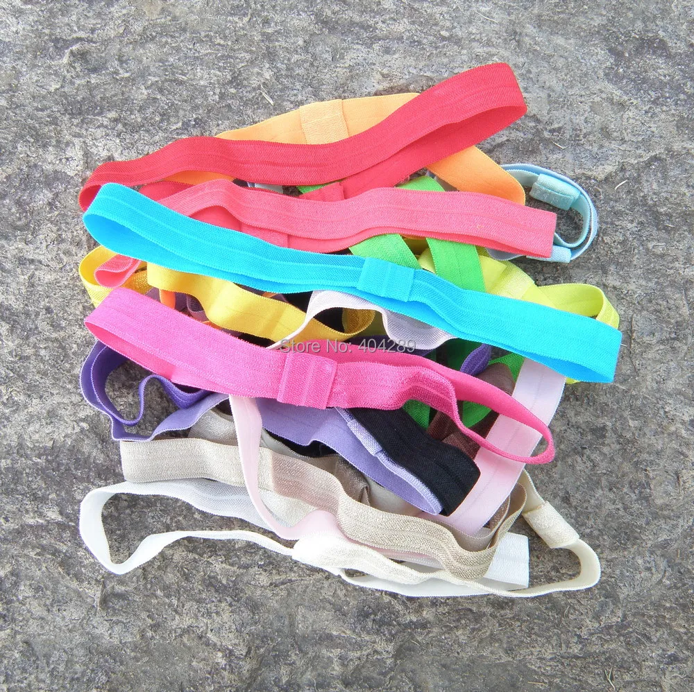 100 шт. 1.5 см Гибкая Shimmery Эластичный Головной Ремень, Детские Дети Hairbands Аксессуары Для Волос, 18 цветов