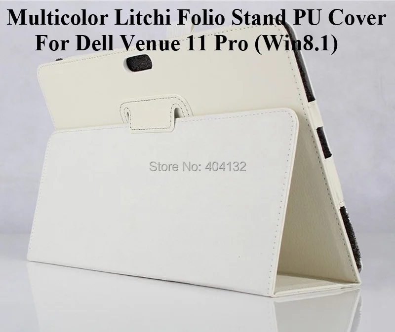 100 шт. хорошее качество Folio Stand кожаный чехол для Dell Venue 11 Pro Защитная крышка(Win8.1)-По DHL FedEx