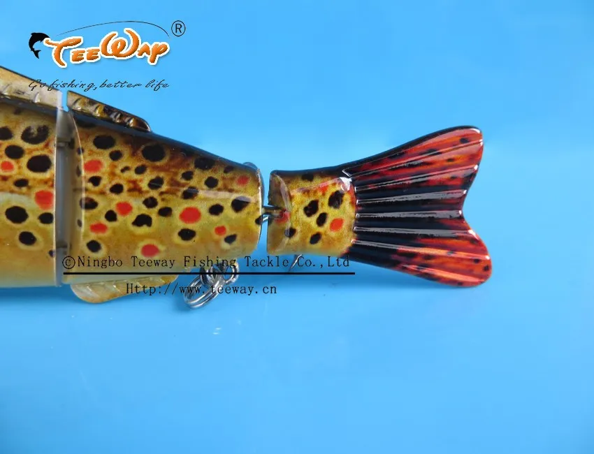 Продукт Рыбалка приманки 4 Сегмент Swimbait Жесткий приманки медленно 13 г 11 см рыболовный крючок Рыболовные снасти FL4-S03