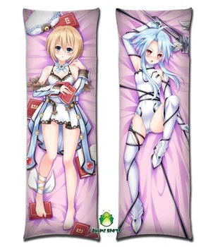 Аниме Dakimakura обнимать наволочка yc0159 hyperdimension Neptunia верт белое сердце Blanc