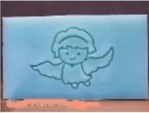 Ангел шаблон Мини diy мыло штамп 5*4 см