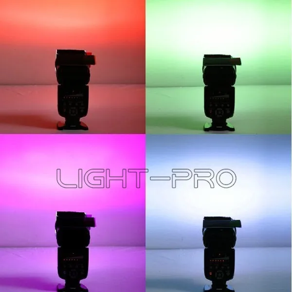 Универсальная вспышка Speedlight Speedlite Цвет фильтр комплект для Canon Nikon Pentax DSLR Камера