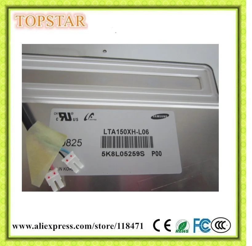 15,0 дюймов TFT ЖК-панель LTA150XH-L06 A+ Grade1024 RGB* 768 XGA LVDS ЖК-дисплей