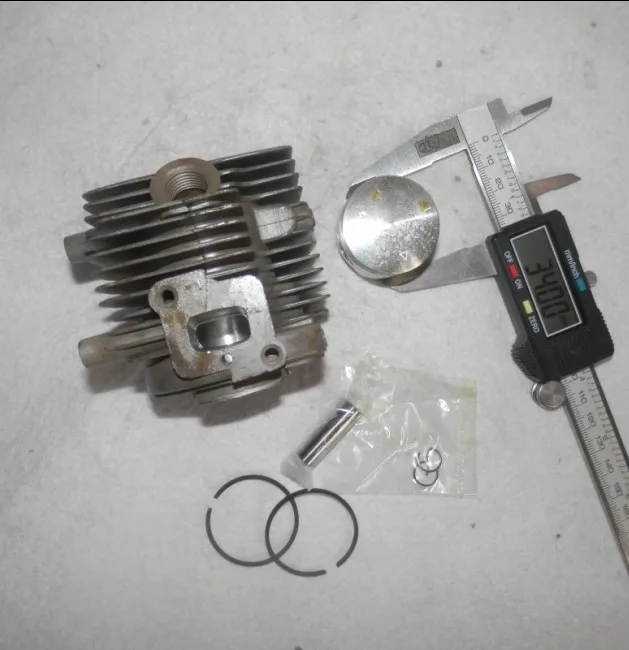 G26 цилиндр комплект 34 мм для ZENOAH G26N G26LS G26LH 24.5CC 2 ход 26cc Полюс увидел опрыскиватель ZYLINDER поршневых колец контактный клип сборки