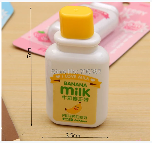 1 шт./лот Kawaii молочная бутылочка коррекция формы лента хорошая посылка прекрасная Корректирующая лента s(ss-8813
