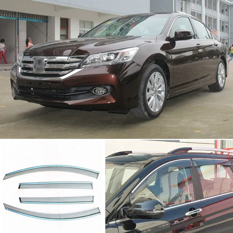 JINKE 4 шт. Новый Копченый Очистить окно Vent Тенты козырек Обтекатели Honda Accord