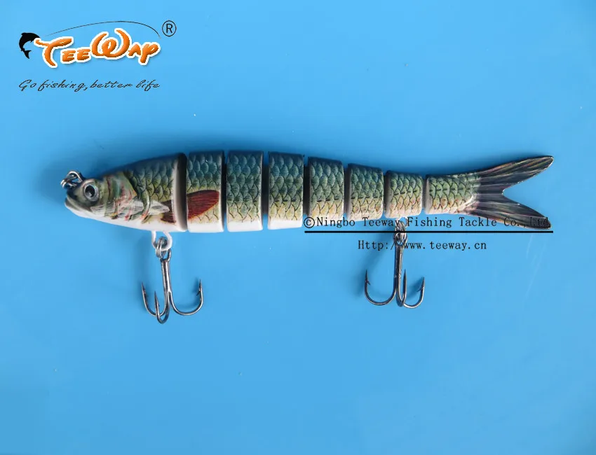 2 шт./лот продукт Рыбалка приманки 8 Сегмент Swimbait Жесткий приманки медленно 30 г 14 см рыболовный крючок снасти FL8-C05