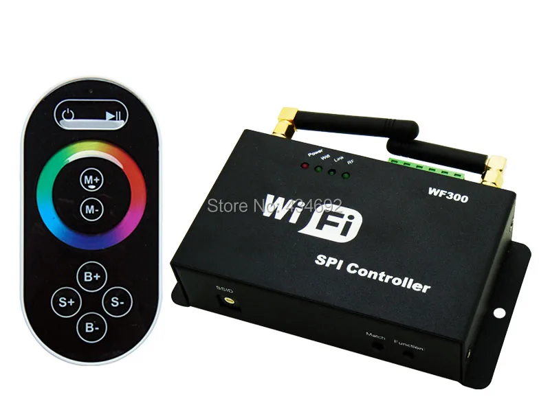 DC5-24V wifi контроллер SPI TOUCH RF пульт дистанционного управления для LPD 6803 Dream цветные светодиодные полосы, управляемые IOS или Android система телефона