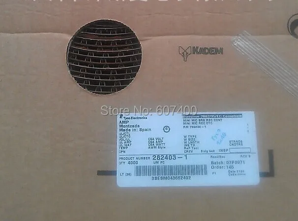 282403-1 CONN мини микрофонный разъем 22-20awg tyco терминалы te Инструменты для наращивания волос AMP зажимы соединителя новые и оригинальные детали