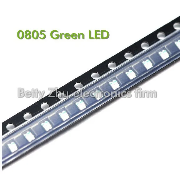 3000 шт./лот 0805 SMD светодиодный зеленый светодиод 2012