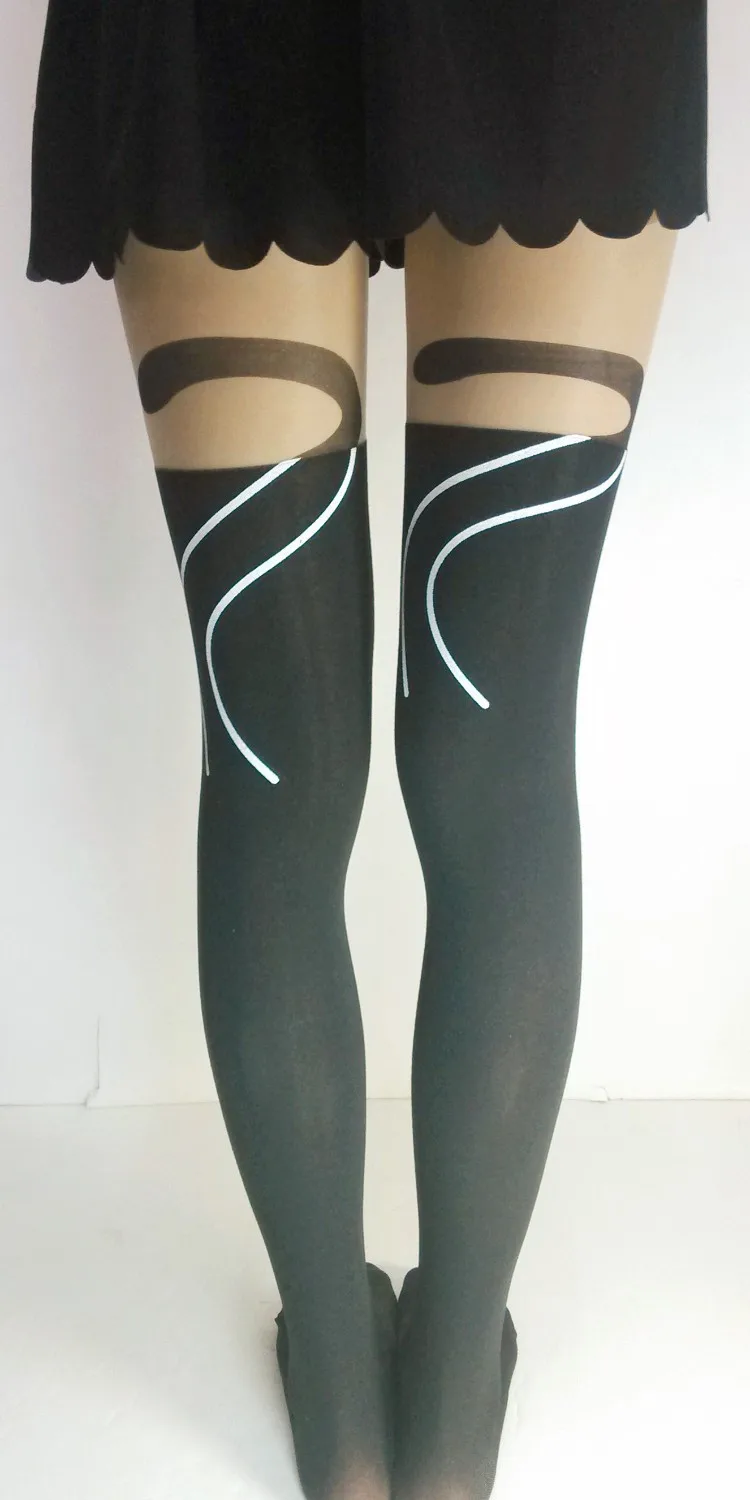 New Arrive Summer Women Fashion Black White Cat Hello Kitty Stockings Velvet High Patchwork Pantyhose Sexy Tights Fashion Tights Sexy Tightstights Fashion Aliexpress