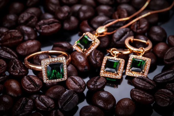 ZOCAI Новое поступление CHANSON серии 2,0 CT настоящий зеленый турмалин чистый 18 K розовое золото кольцо с 0,12 CT натуральный бриллиант