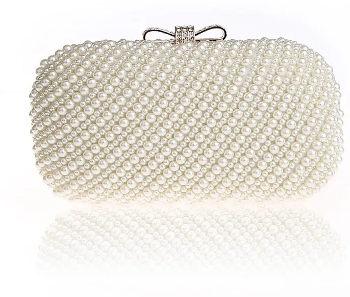Прямые продажи, горячая распродажа, Minaudiere, дневной клатч с бантом, Bolsas, сумки, Bolsos, Роскошный Жемчужный клатч, сумка для банкета, вечерняя сумочка