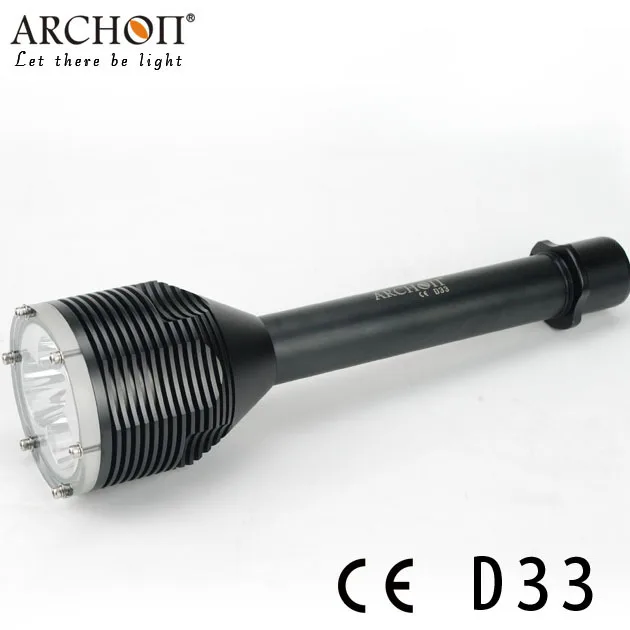 Бесплатная доставка ARCHON D33 (W39) LED Дайвинг flashight 100 м Водонепроницаемый Дайвинг факел xm-l 3000 люмен у переноски