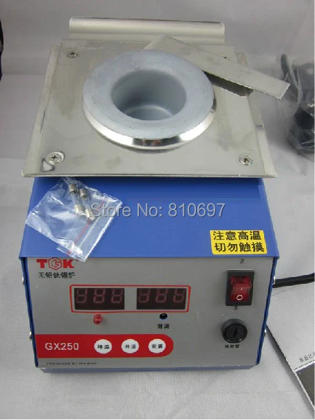 TGK-GX250-500 не содержит свинца, титатовый PCB оборудование для припоя оловянные плавильные котлы титановый паяльник с квадратной ванной для припоя