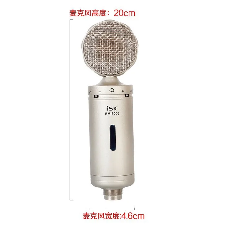 ISK BM-5000, профессиональный конденсаторный микрофон для компьютера, звукозаписывающий Студийный микрофон, ударное крепление, подарок