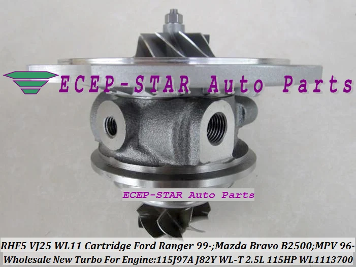 RHF5 VJ25 VB430012 WL1113700 Turbo CHRA Cartridge Turbocharger Core FORD Ranger MAZDA Bravo B2500 MPV 115J97A J82Y WL-T 2.5L 109HP 115HP (3)
