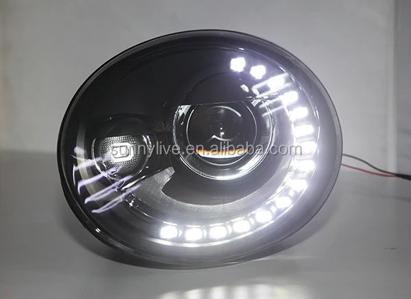 Жук светодиодный налобный фонарь для Volkswagen 2011-2013 год LF с D2H HID
