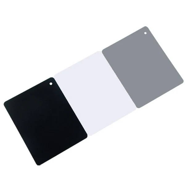 3 в 1 цифровой Grey Card Белый Черный 18% Серый Цвет баланс белого+ ремень комплект