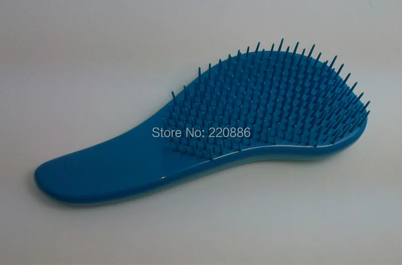 Detangler щетка для волос щетка для распрямления волос GIC-HB501B Бирюзовый Цвет Мягкая щетина