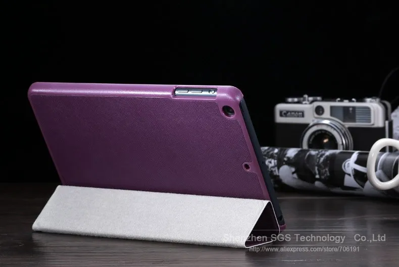 KISSCASE три раза Стенд кожаный флип чехол для IPad Mini 1 2 3 защитный чехол Аксессуары для планшетов полный защитный чехол с петлей