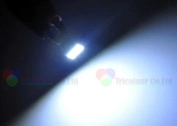 Autoec 100x T10 W5W T10 194 168 5730 6 SMD может-ошибка шины со светодиодной подсветкой Габаритные огни чтения Лампы для мотоциклов белого и синего цвета интерьера Light# lb65