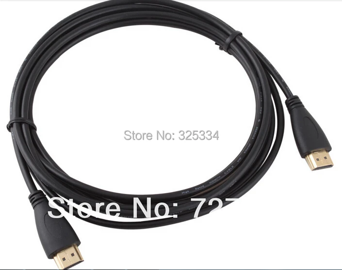 10FT 3M V1.4 HDMI кабель со штыревыми соединителями на обоих концах для подключения кабель переходника 3D Ethernet для HDTV 1080 p 500 шт./лот