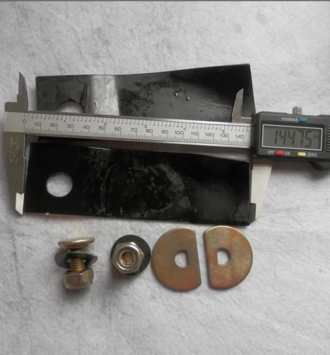 BLADE & BOLT SET 145mm x 45mm x 2mm HONDA 214 215 MOWER 6