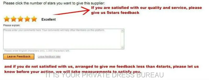 leave feedback