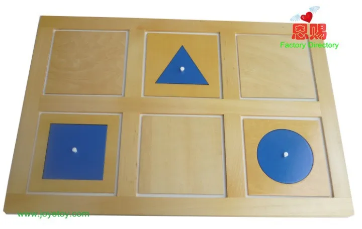3028 представление поднос в виде геометрических фигур шкаф материалы montessori для дома и школы образовательные Развивающие игрушки для детей Детские деревянные игрушки