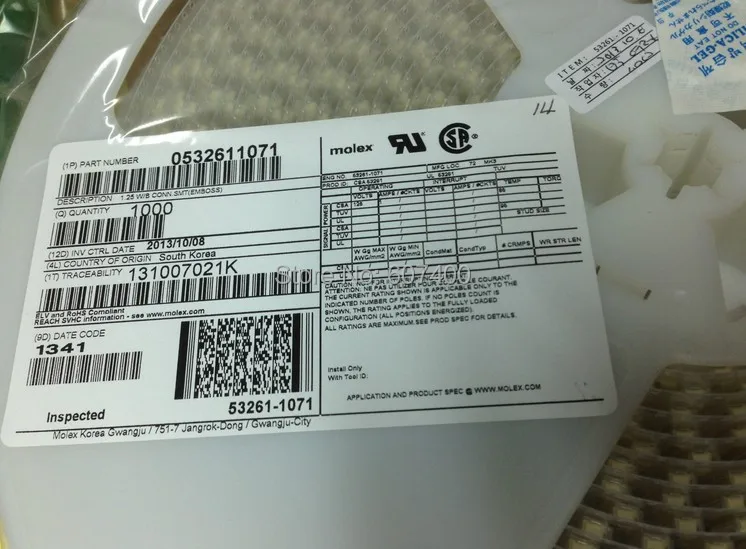 0532611071 1.25 Инструменты для наращивания волос SMT 53261-1071 molex Инструменты для наращивания волос терминалы жилья 100% новые и оригинальные детали
