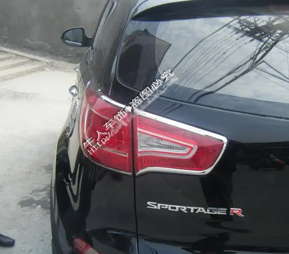 ABS Хром После фары крышка лампы для 2011-2012 KIA Sportager стайлинга автомобилей