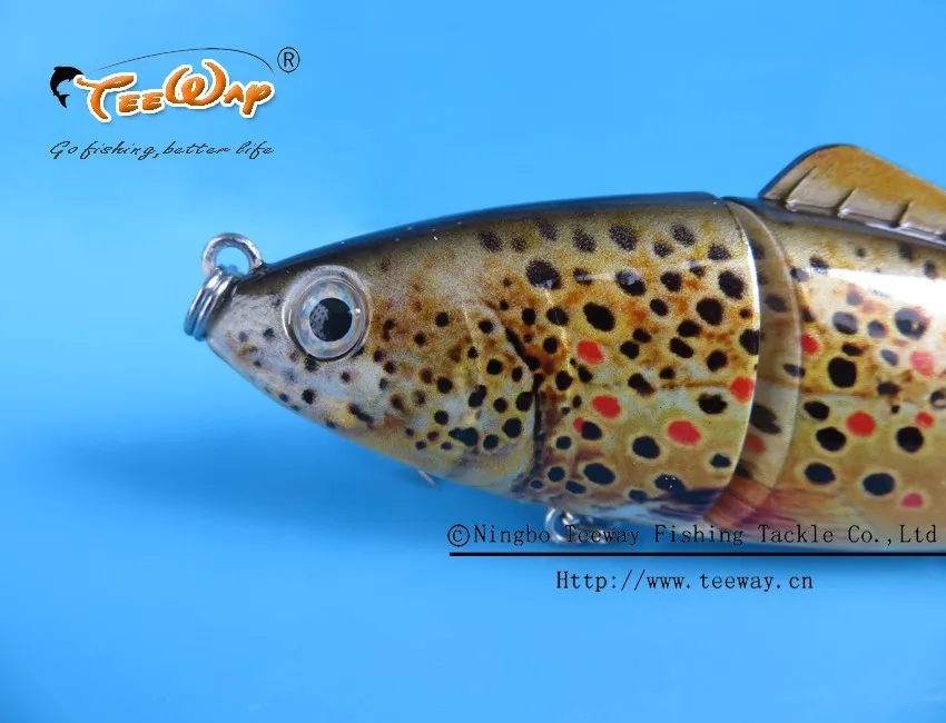 Продукт Рыбалка приманки 4 Сегмент Swimbait Жесткий приманки медленно 13 г 11 см рыболовный крючок Рыболовные снасти FL4-S03