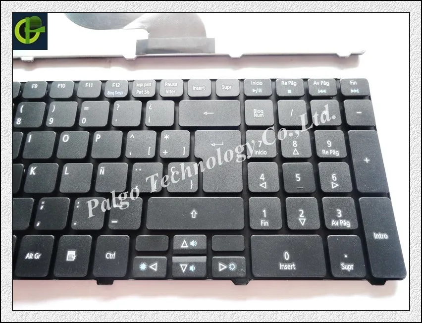 Испанский клавиатура для шлюза MS2262 MS2264 MS2277 MS2279 NV59C NV59C02m NV59C04e NV59C04m NV73A NV79C черный SP Teclado