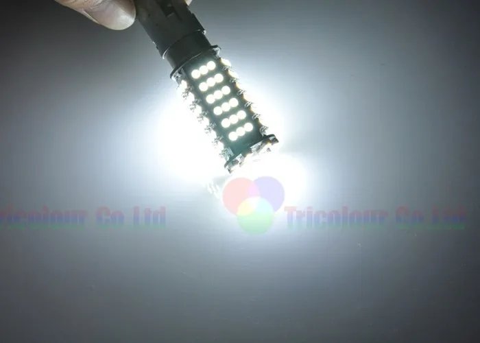 AutoEC 100*1157 BAY15D 102smd 3528 10 Вт Автомобильный светодиодный стоп-сигнал, задний светильник, лампа белого цвета# LF38-1