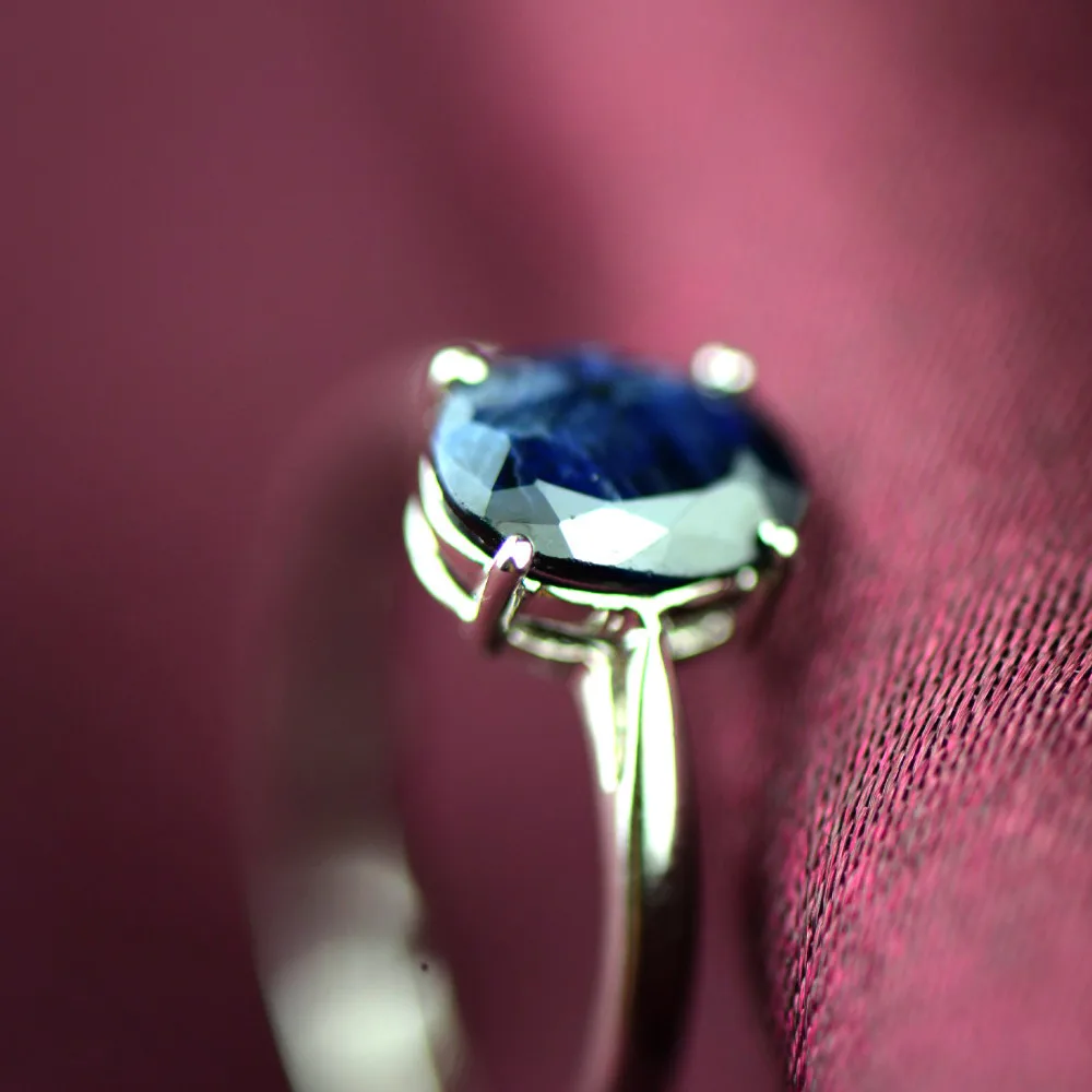 ruby gemstone blue ring pendant125