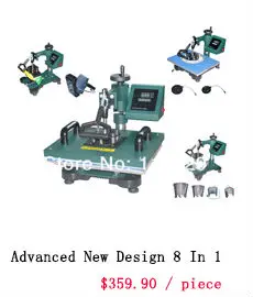 Дизайн одиночный дисплей 8 в 1 термопресс машина, кружка/крышка/пластина/футболка термопресс, сублимационный принтер, машина для передачи тепла