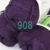 Лот из 6 Мотки Super Soft Натурального Бамбука Хлопок Вязание Пряжа Браун 913