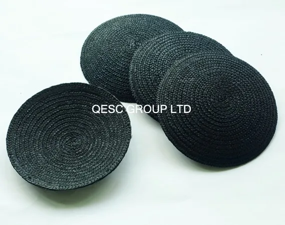 Высокое качество. Черный натуральный 14 см круглый соломенный Millinery соломенная коса диск блюдце круглый чародей база для волос аксессуар, свадьба