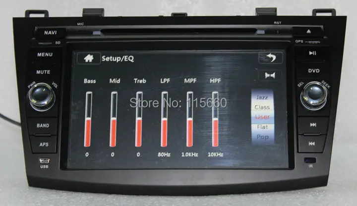 RoadRision Автомобильная dvd-навигационная система для нового Mazda 3 DVD 2010 2011 2012 2013 с Bluetooth Radio RDS IPOD, USB МЖК CANBUS Карты