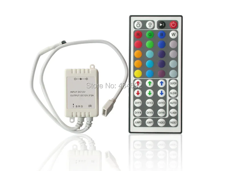 DC12V 44 ИК ключ RGB светодиодный Управление; с дистанционным управлением Управление для 5050 RGB Светодиодные ленты